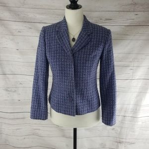 Womens tweed purple blazer